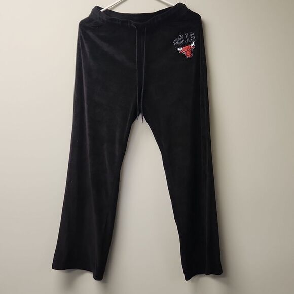 Chicago Bulls NBA Velour Sweat Pants M - Picture 1 of 5